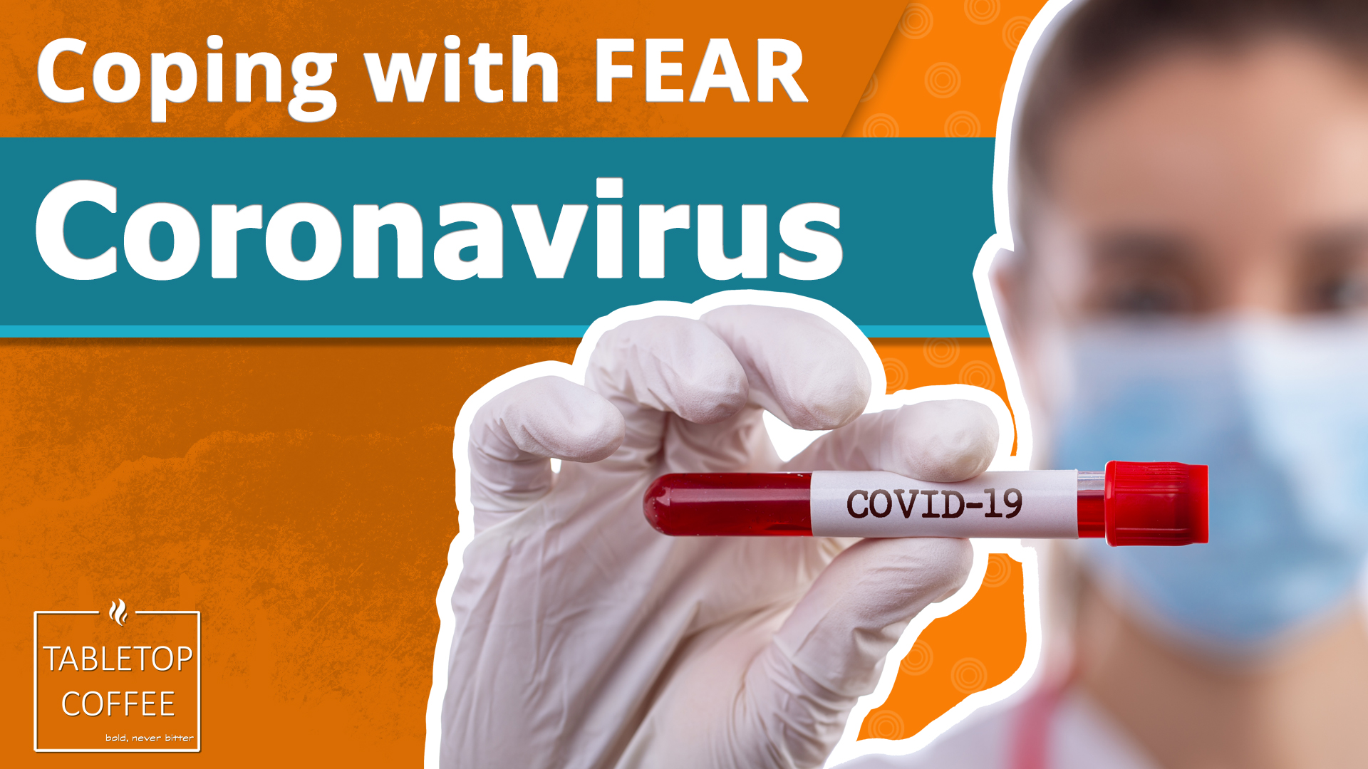 Nurse with vial of blood testing for Coronavirus